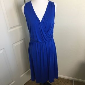 NWT Old Navy Blue Sheath Key Hole Dress